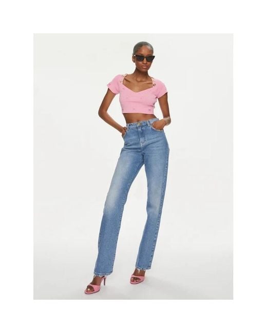 Pinko Blue Straight Jeans
