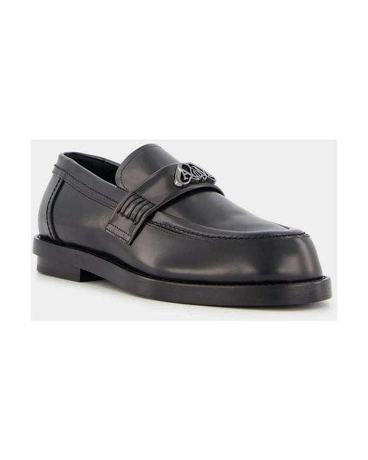 McQueen Black Loafers for men