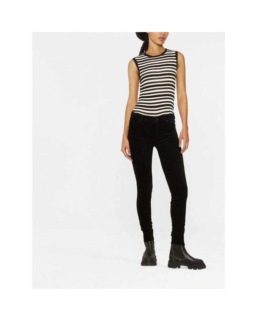 7 For All Mankind Black Skinny Jeans