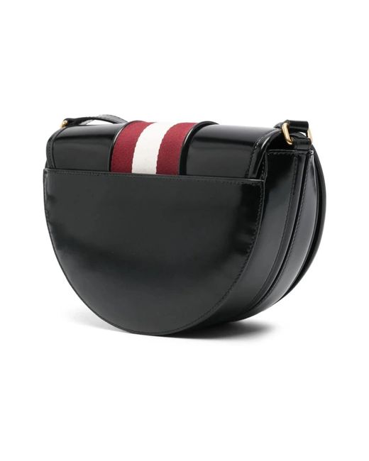 Bally Signature Round Crossbodytas in het Black
