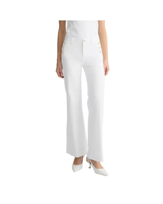 Wide Trousers di Liu Jo in White