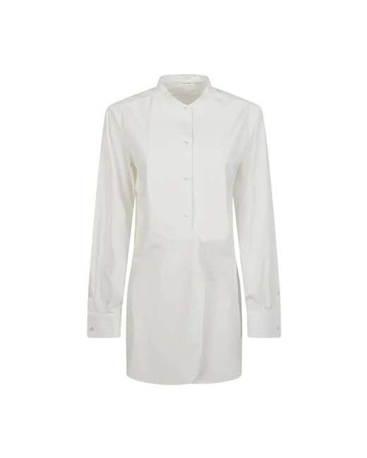 The Row Evette Long Shirt in het White