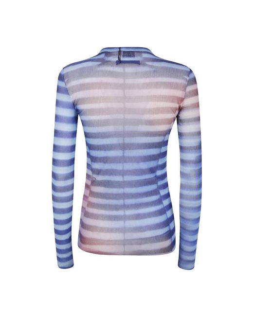 Jean Paul Gaultier Blue Long Sleeve T-Shirts