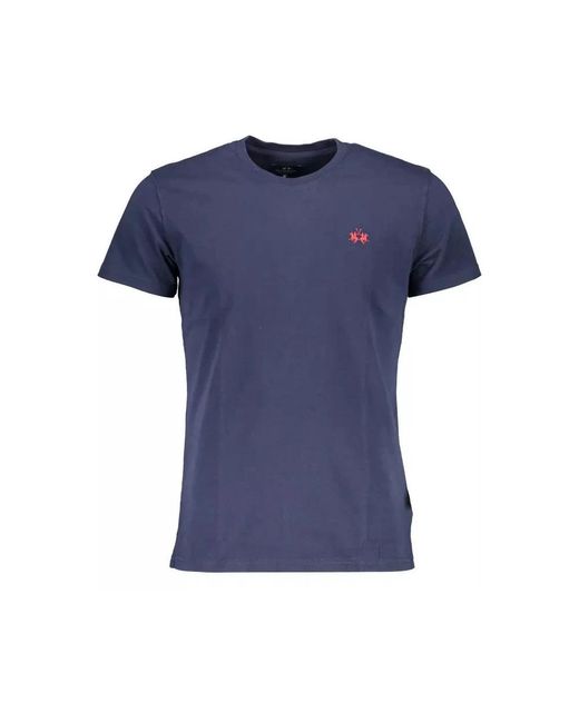 La Martina Blue T-Shirts for men