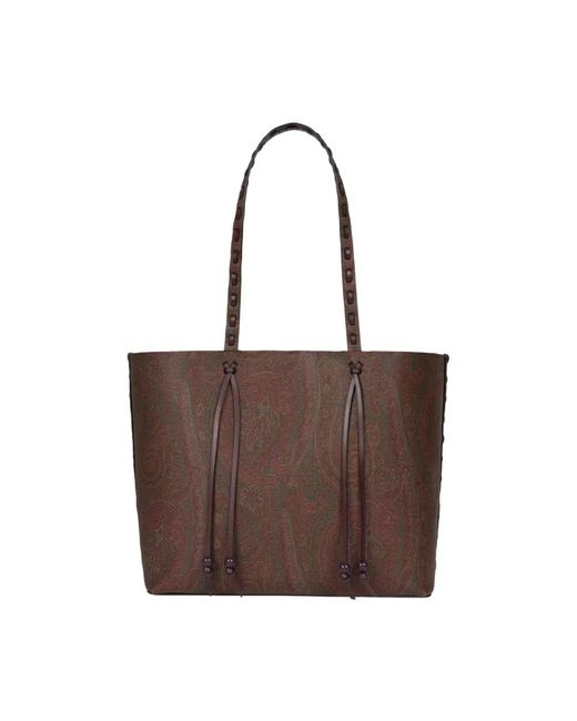 Etro Brown Shopping Bags
