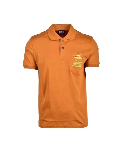Polo camicie di DIESEL in Orange da Uomo