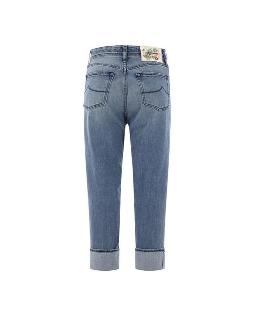Jacob Cohen Blue Jane selvedge regular fit baumwoll jeans