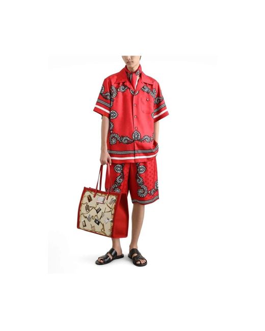 Dolce & Gabbana Bermuda Shorts in het Red voor heren
