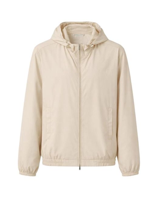 Fedeli Natural Bomber Jackets for men