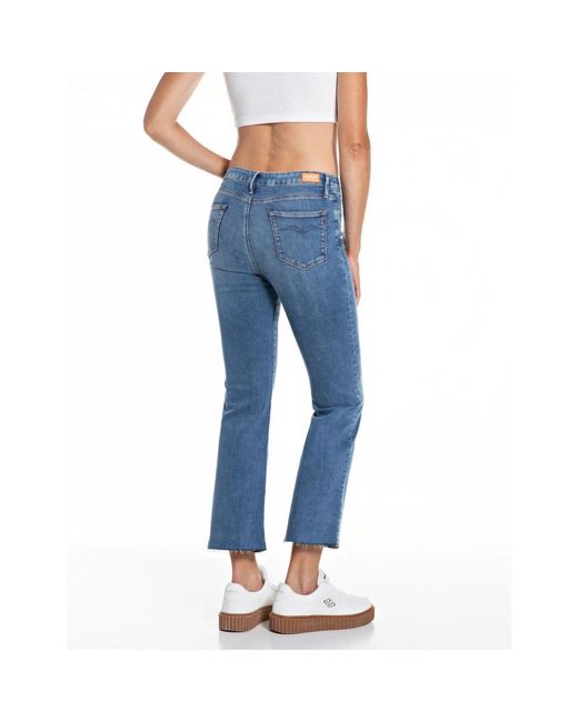 Replay Blue Cropped Jeans