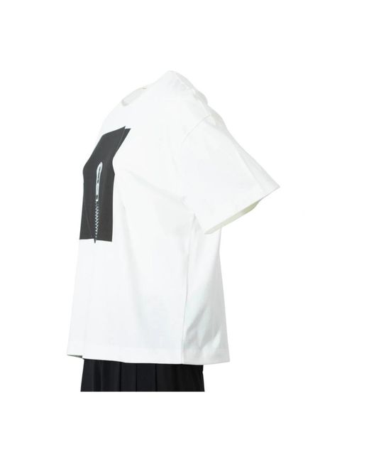 T-Shirts High de color White