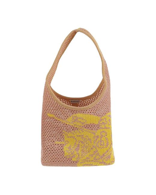 Burberry Brown Gehäkelte Tasche Für Frauen