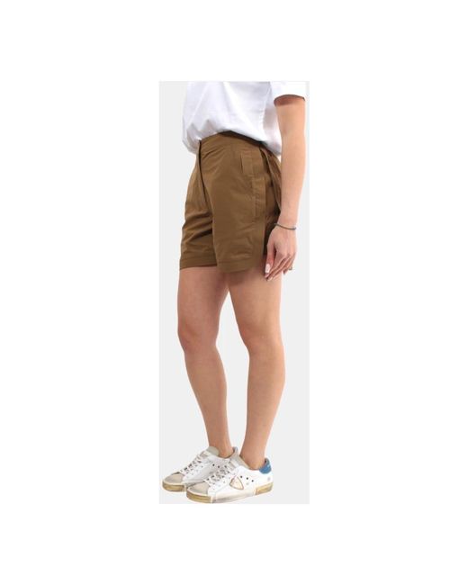 K-Way Brown Braune technische bermuda shorts