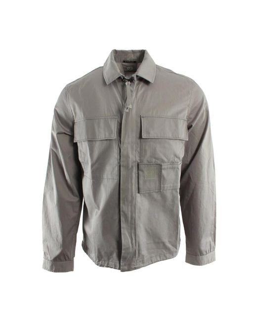 C P Company Gray Casual Shirts for men
