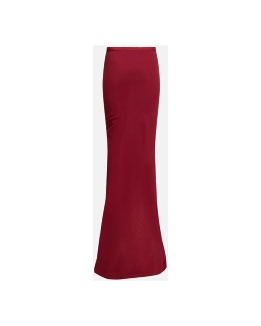 Moncler Red Maxi Skirts