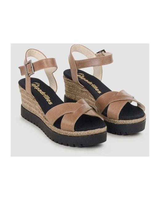 Espadrilles Brown Erde Stil Schuhe