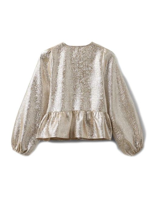 Sofie Schnoor Overhemden ,Geel ,Blouse in het Brown