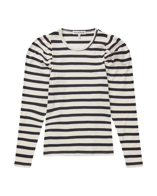 Round-Neck Knitwear Munthe en coloris White