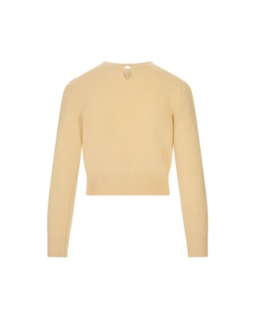 Jil Sander Natural Round-Neck Knitwear