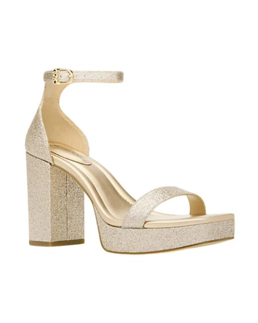 High Heel Sandals Michael Kors de color Metallic