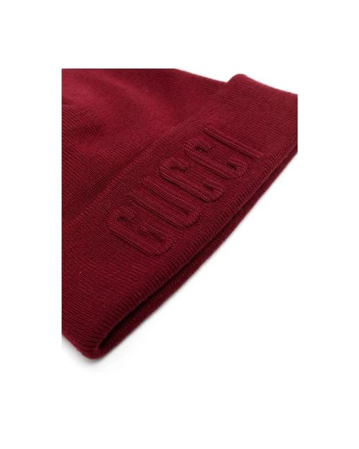 Gucci Red Beanies