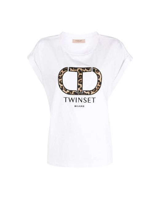 Mujer Ropa de Camisetas y tops de Camisetas T-shirts de Twinset de color Negro 