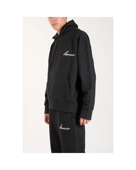 Laneus Black Hoodies for men