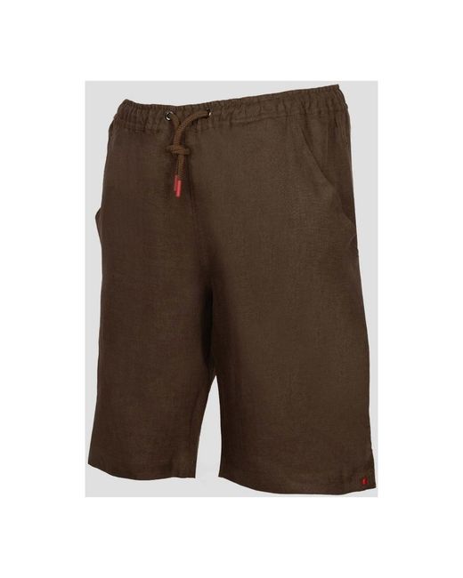 Kiton Short Pants in het Brown voor heren
