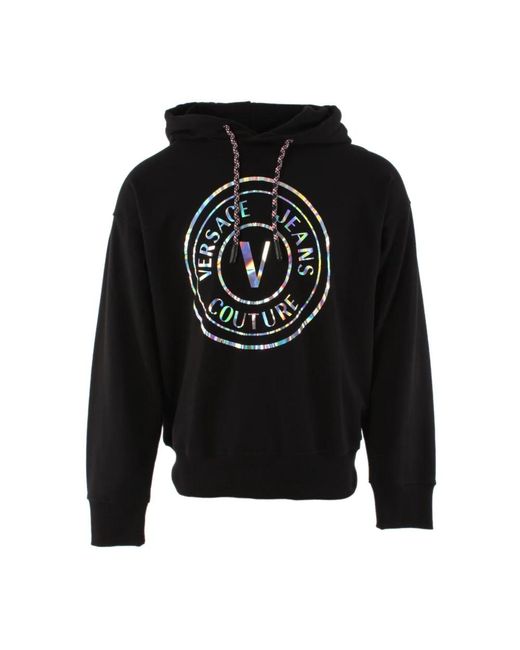 Versace Hoodies & Sweatvesten ,Zwart ,Katoen Sweater in het Black voor heren