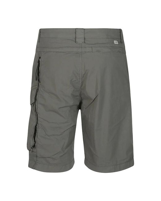 C P Company Gray Casual Shorts for men