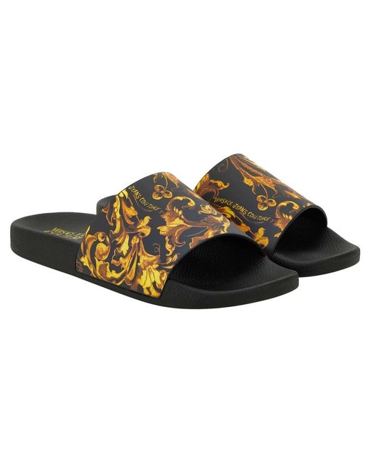 Versace Pool Slides in Black für Herren