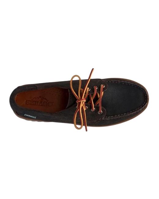Sebago Brown Laced Shoes for men