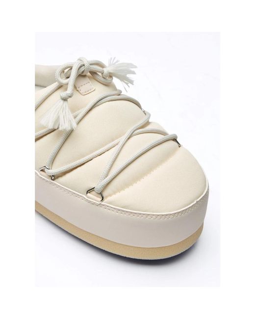Moon Boot White Mules