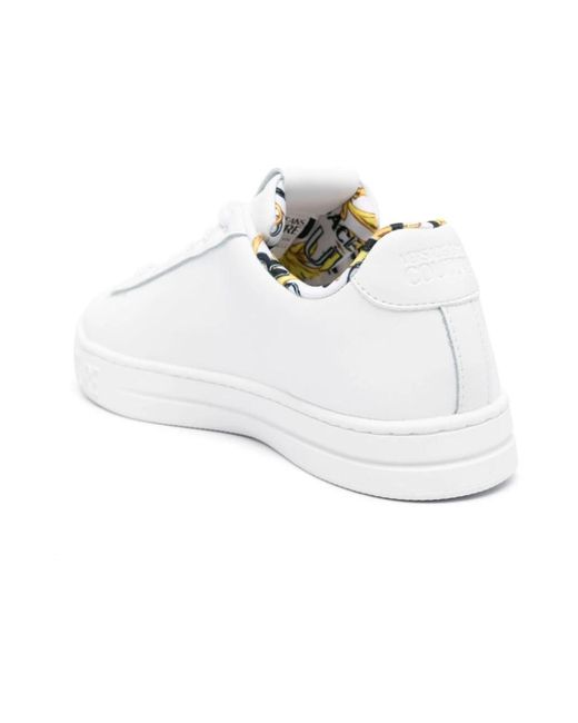 Versace White Weiße court 88 sneakers skl
