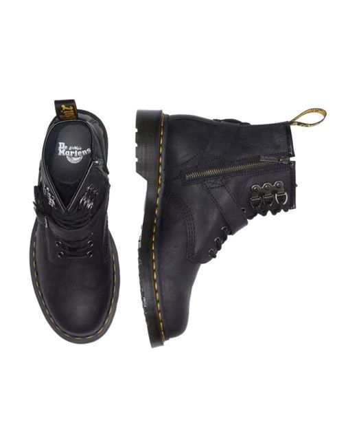 Dr. Martens Blue Lace-Up Boots