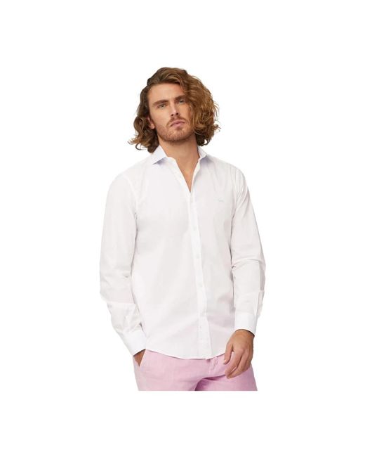 Harmont & Blaine Klassisches baumwoll-elasthan-hemd in White für Herren