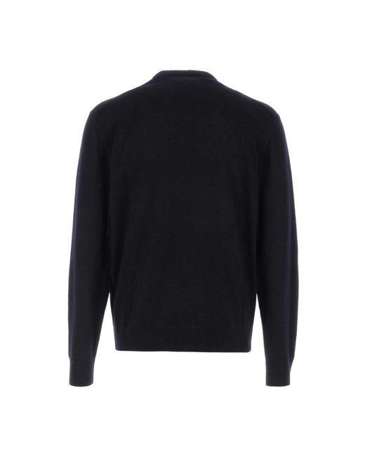 Alanui Blue Round-Neck Knitwear for men
