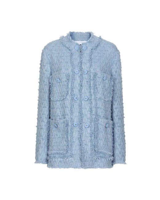 Dolce & Gabbana Blue Stilvolle Mäntel Für Männer Und Frauen