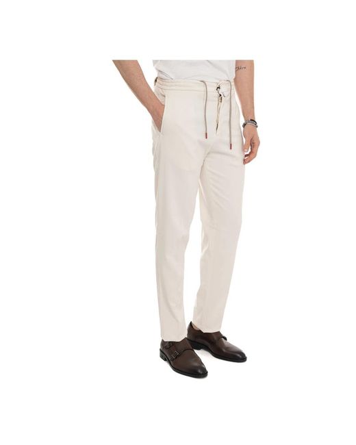 Kiton Natural Slim-Fit Trousers for men