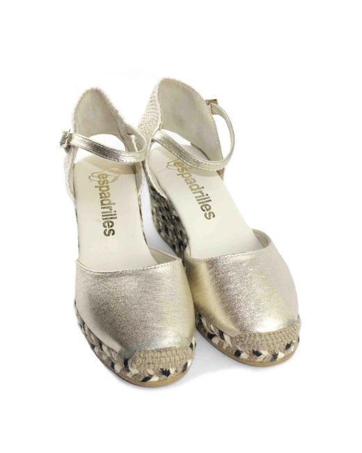 Espadrilles Metallic Wedges