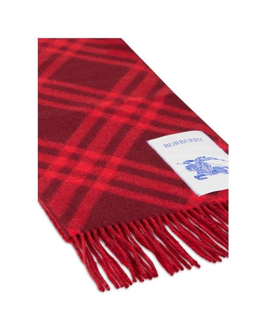 Burberry Red Winter Scarves