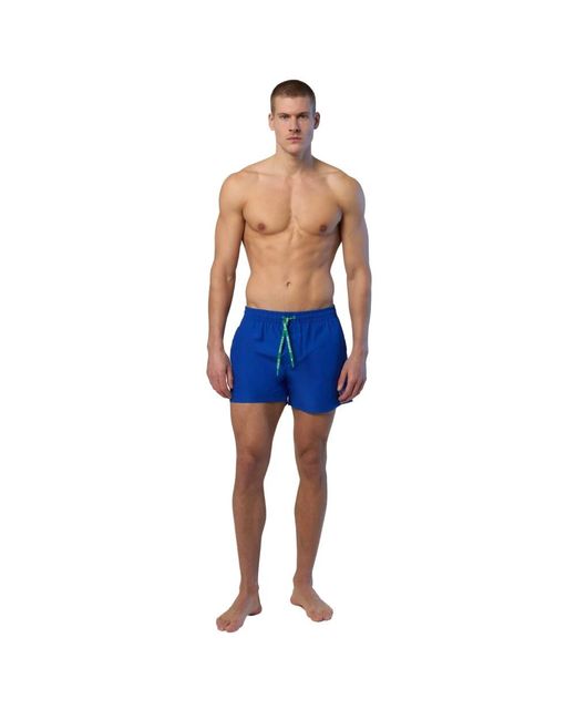 North Sails Basic Strandkleding Met Viltlogo Patch in het Blue voor heren