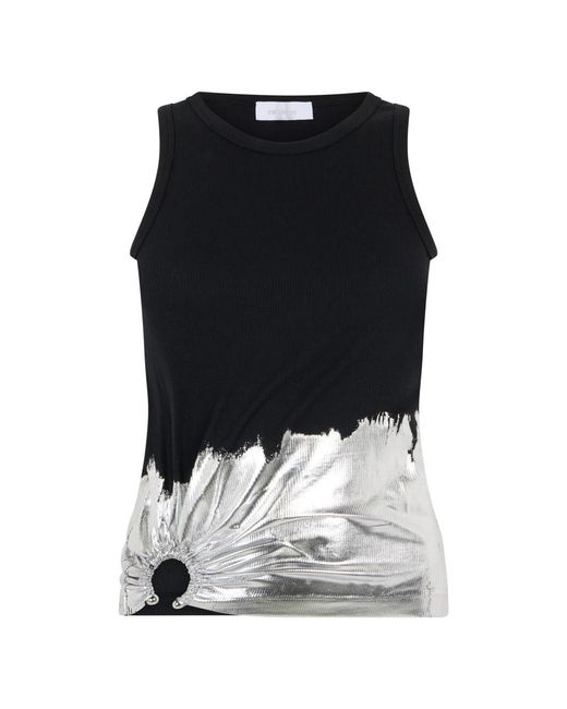 Rabanne Black Sleeveless Tops