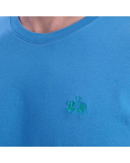 La Martina Blue T-Shirts for men