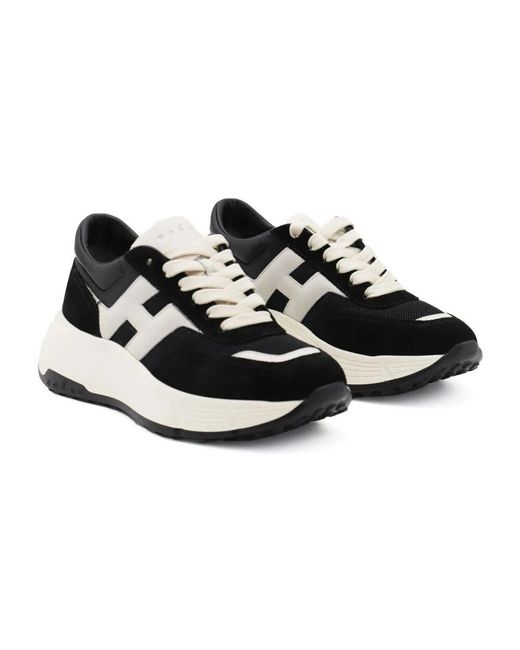 Hogan Black Schwarze Sneakers Hi-Fi Stil
