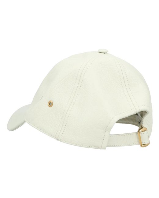 Céline White Triomphe Baseball Cap
