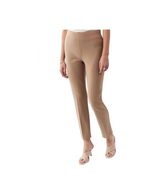 Joseph Ribkoff Natural Slim-Fit Trousers