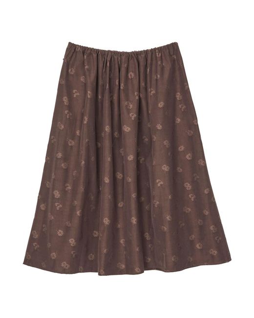 CECILIE BAHNSEN Brown Midi Skirts