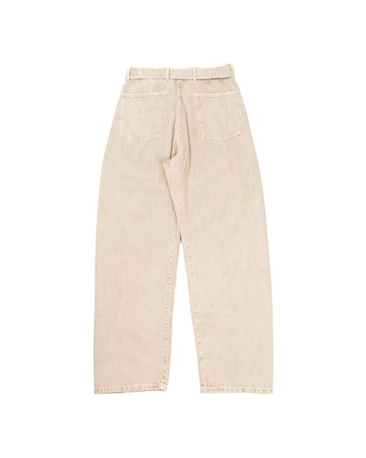 Lemaire Natural Wide Trousers for men