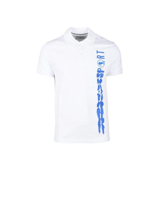 Bikkembergs Blue Polo Shirts for men